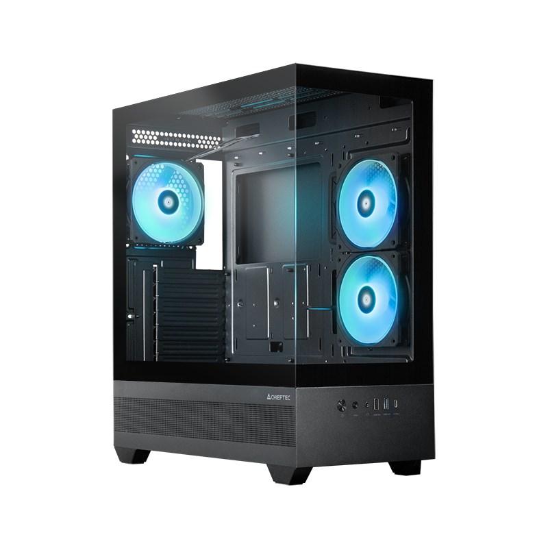 Chieftec GT-01B-OP Midi Tower PC-kabinet sort