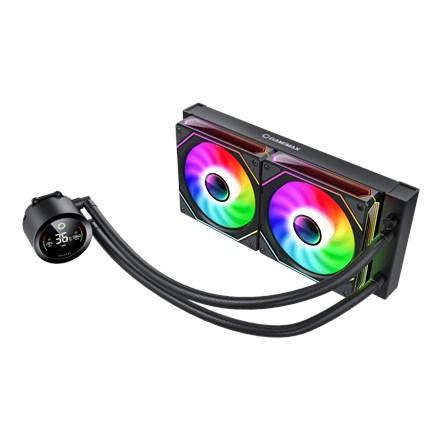 Gamemax ICEBURG 240 DIGITAL BK CPU-vandkøler - sort billede