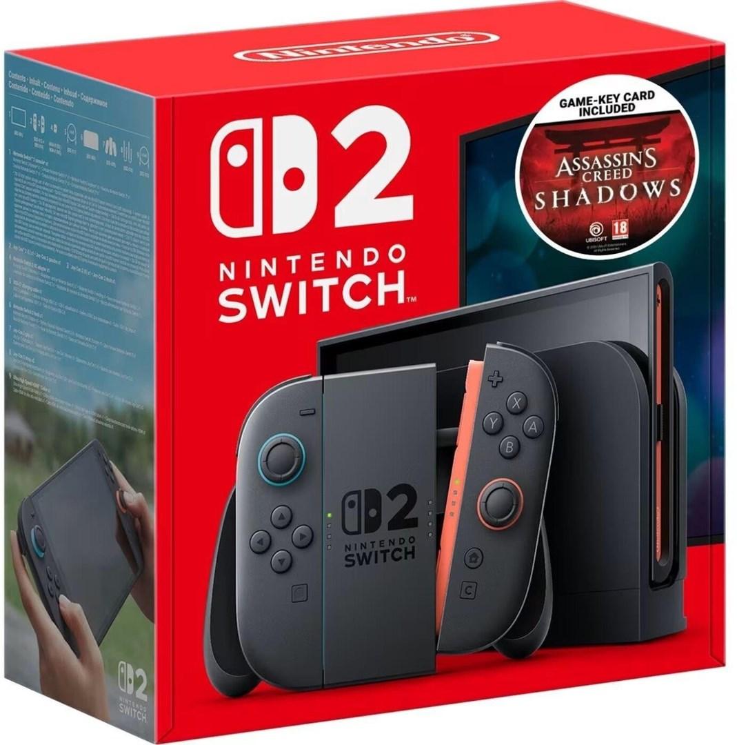 Nintendo Switch 2 spillekonsol med Assassin's Creed Shadows