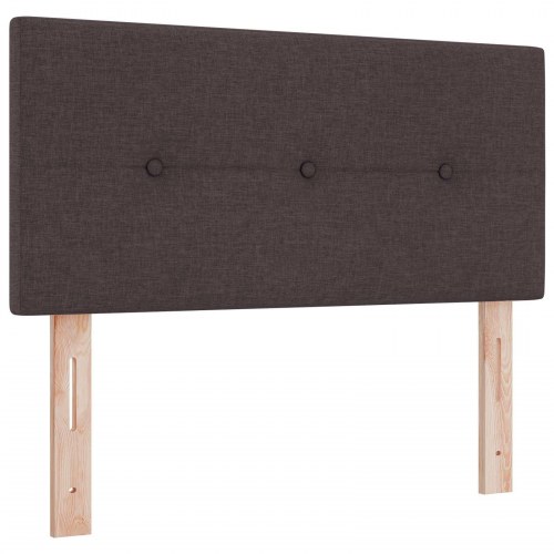 Ottoman seng med madras og opbevaring 80 x 200 cm mørk brun stof