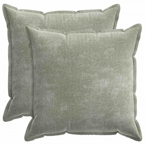 Pudebetræk 2 stk HOUTEN grøn 80 x 80 cm i chenille