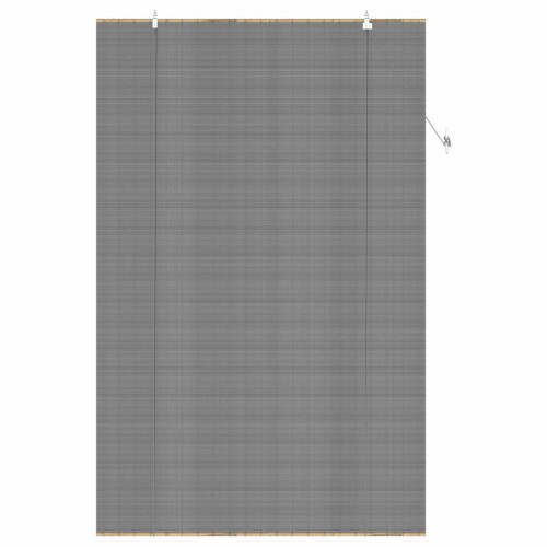 Rullegardin i bambus grå 150 x 220 cm