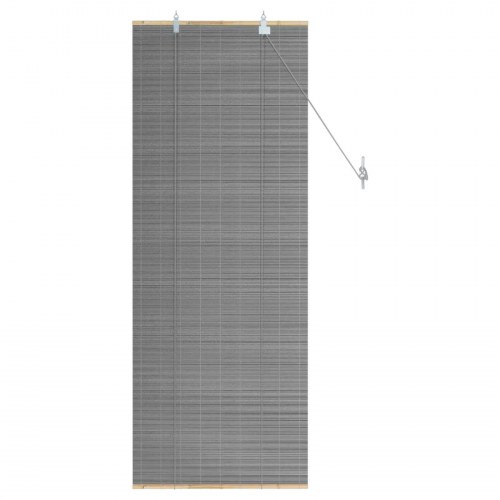 Rullegardin i bambus grå 40 x 160 cm