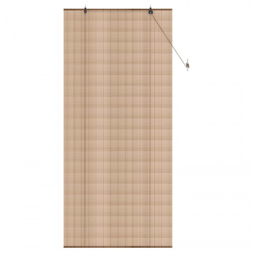 Rullegardin i bambus 90 x 220 cm brun