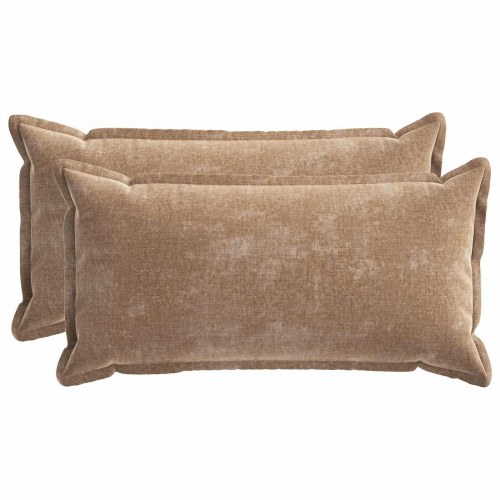 Pudebetræk 2 stk HOUTEN brun 40 x 80 cm i chenille stof