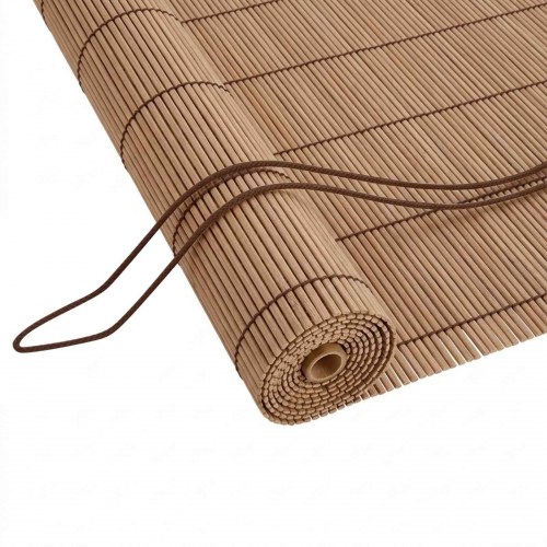 Rullegardin i bambus brun 40 x 160 cm