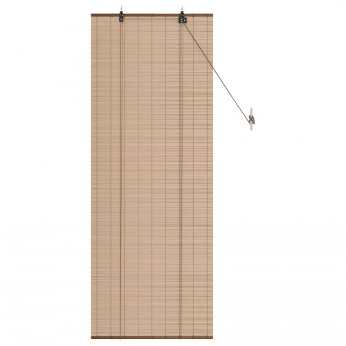Rullegardin i bambus brun 40 x 160 cm