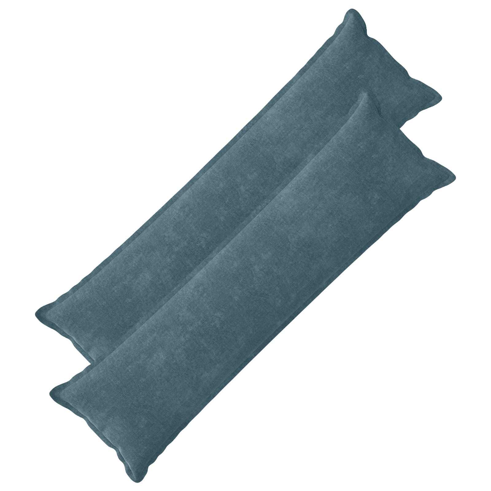 Pudebetræk 2 stk HOUTEN blå 40 x 145 cm i chenille stof