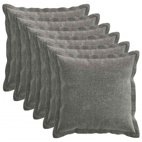 Pudebetræk 6 stk HOUTEN mørkegrå 40 x 40 cm i chenille