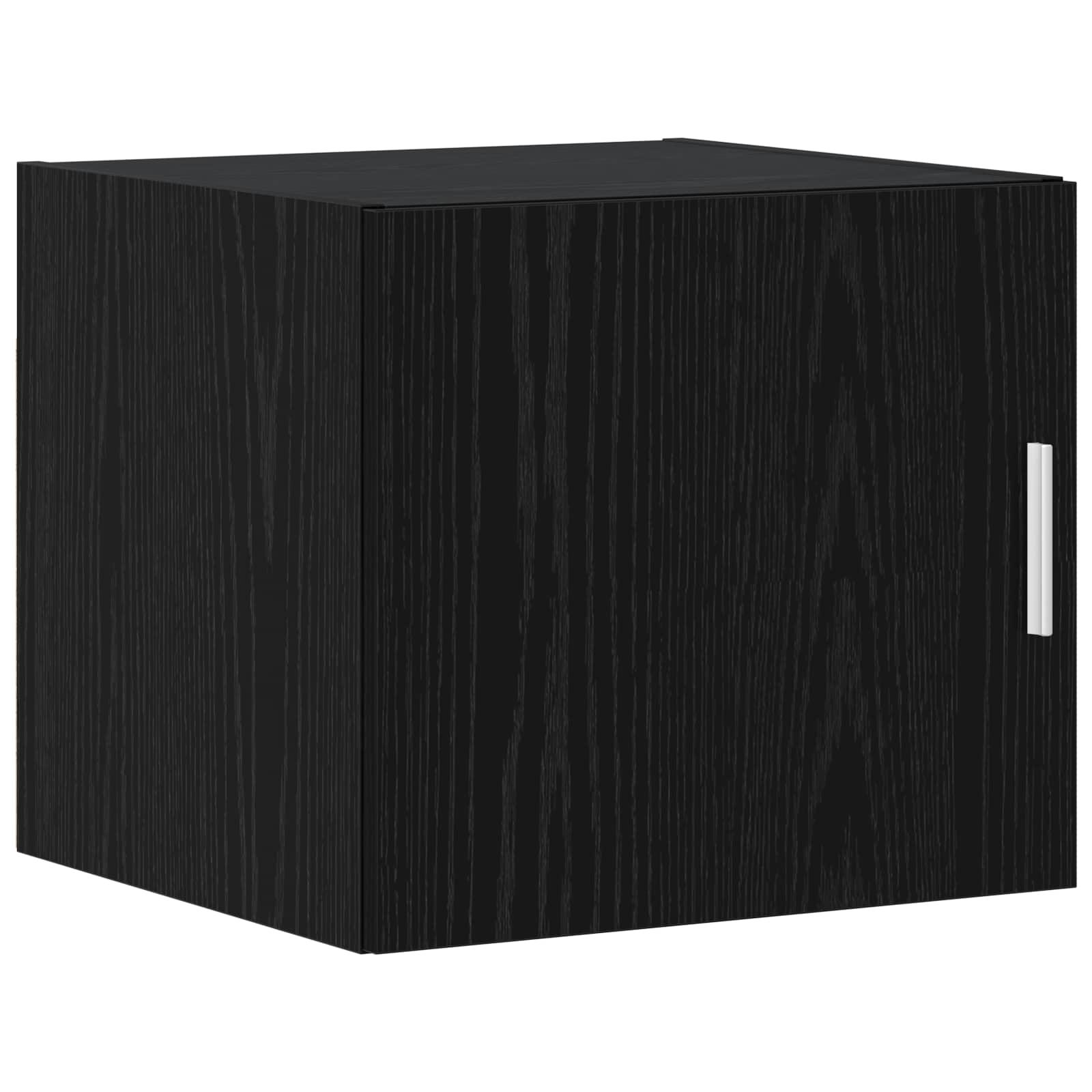 Vægskab i sort eg 45 x 42,5 x 40 cm i konstrueret træ