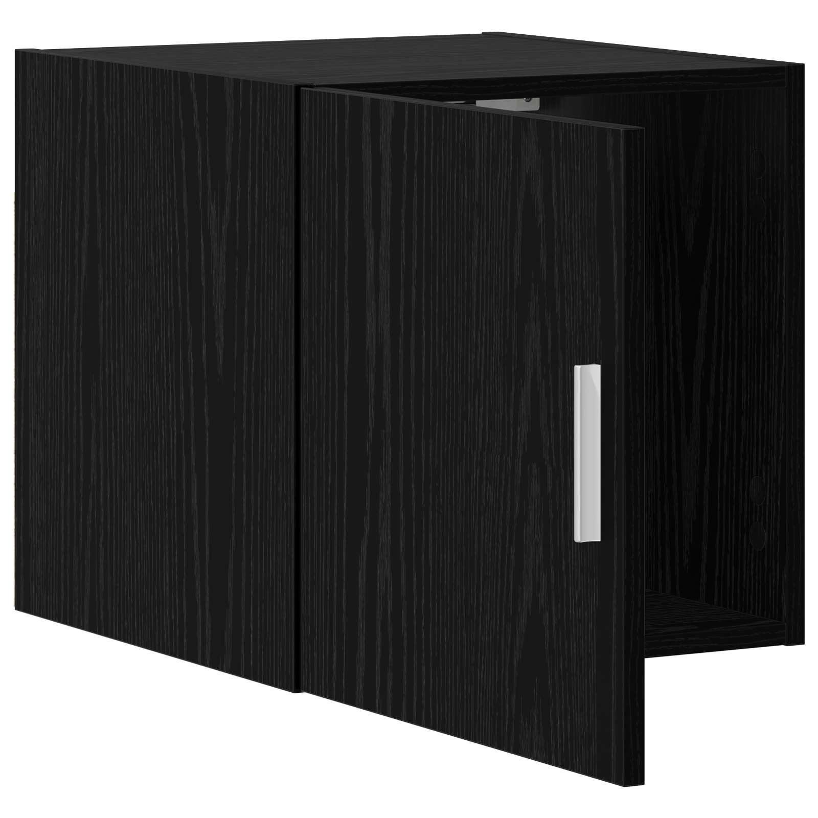 vidaXL Vægskab Sort eg 40 x 42,5 x 40 cm Konstrueret træ