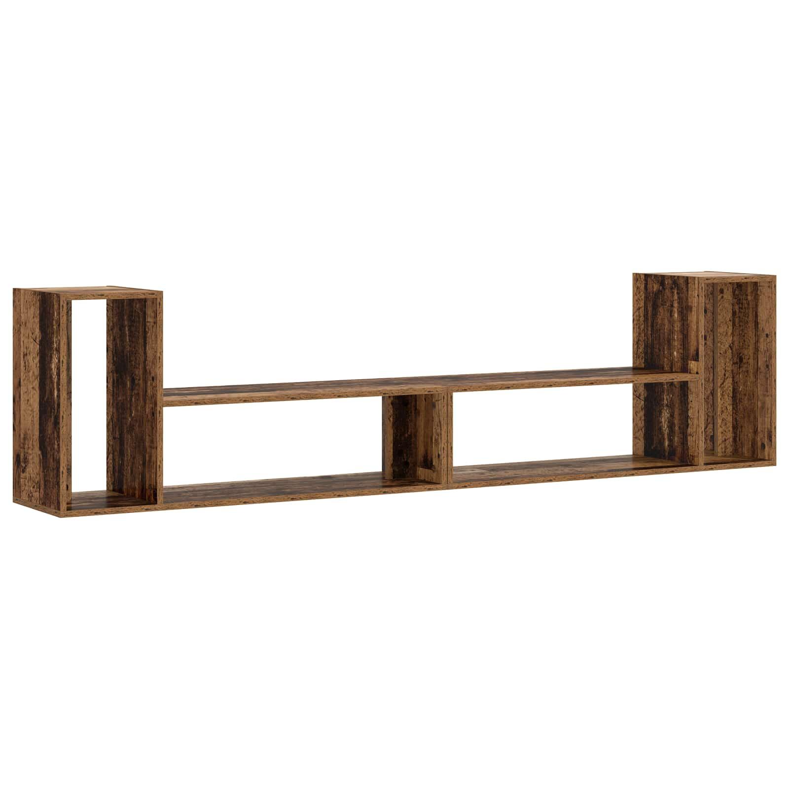 TV-skab i gammelt træ 100 x 30 x 50 cm - moderne TV-bord i konstrueret træ