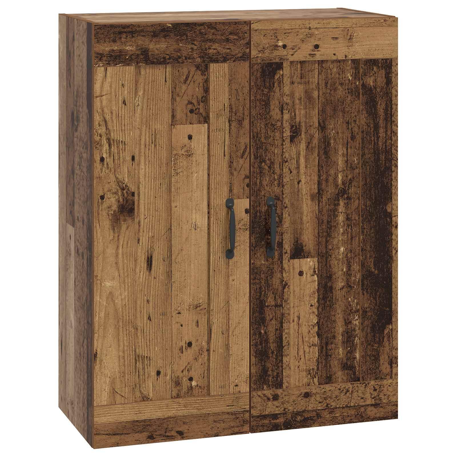Vægskab i gammelt træ 69,5 x 34 x 90 cm i konstrueret træ
