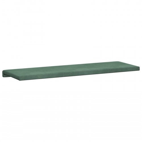 Bænkpude i velour havgrøn 110 cm - dybde 35 cm