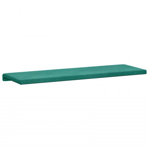Bænkpude i velour turkis 110 x 38 cm til bænk