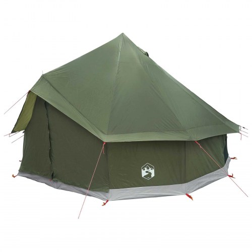 Tipi telt olivengrøn 300 x 300 x 200 cm i polyester og stål