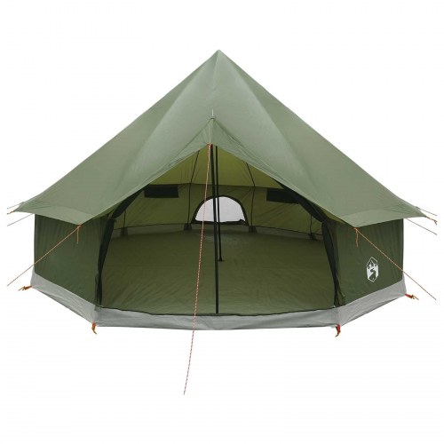 Tipi telt olivengrøn 300 x 300 x 200 cm i polyester og stål