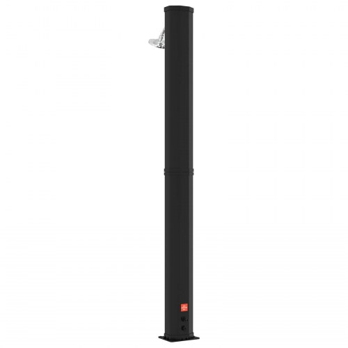 Solbruser med bruserhoved og vandhane 40 l sort