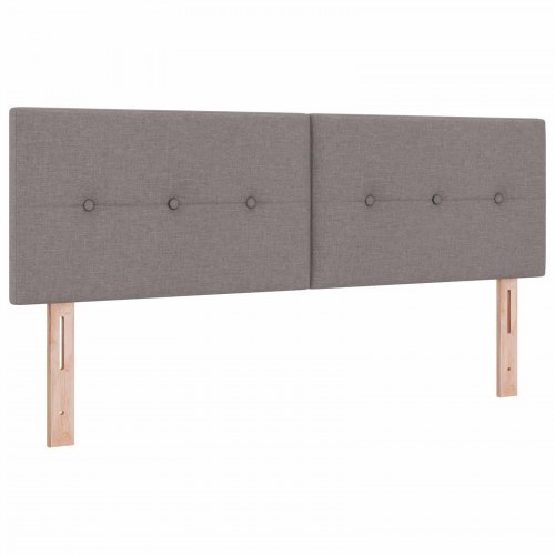 Ottoman seng med opbevaring og madras 140 x 190 cm i gråbrun stof