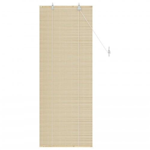 Rullegardin i naturfarvet bambus 40 x 160 cm