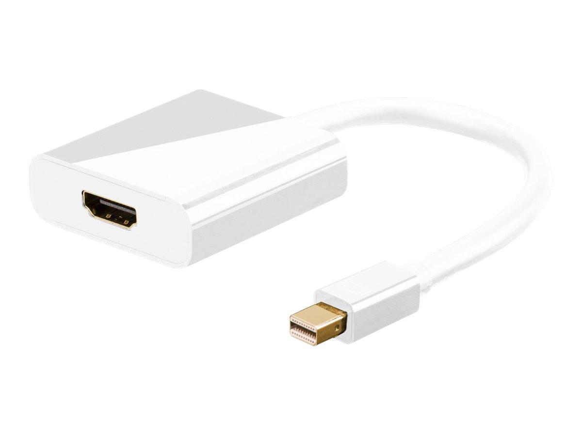 Goobay Mini DisplayPort til HDMI videoadapter 10 cm hvid billede