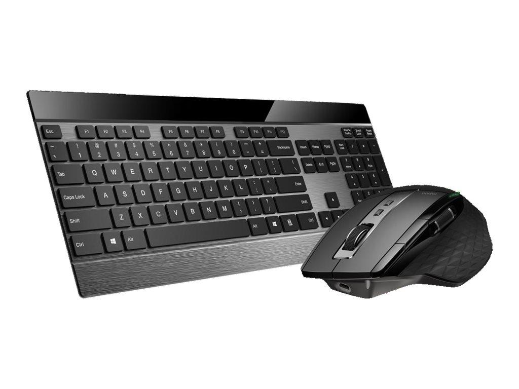 Rapoo 9900M trådløst tastatur- og musesæt med hollandsk layout - sort