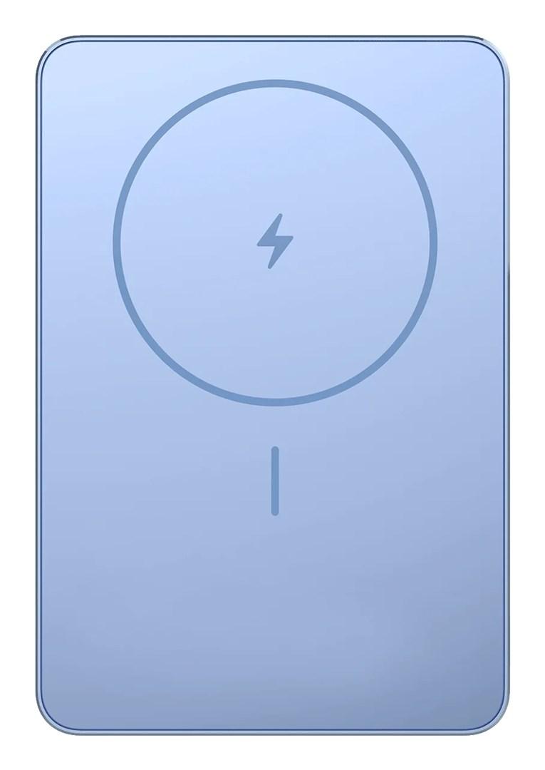 Xiaomi Super Slim Magnetic Power Bank 5000 mAh trådløs opladning - blå billede