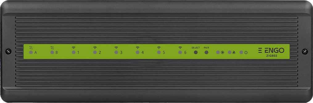 ENGO ECB62-ZB Zigbee styreenhed med 6 trådløse zoner + 2 kablede, 230 V