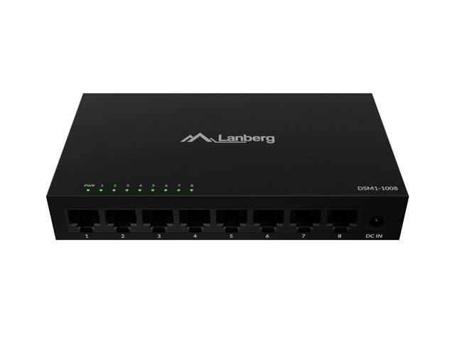 Lanberg DSM1-1008 8-port Gigabit Ethernet switch unmanaged billede