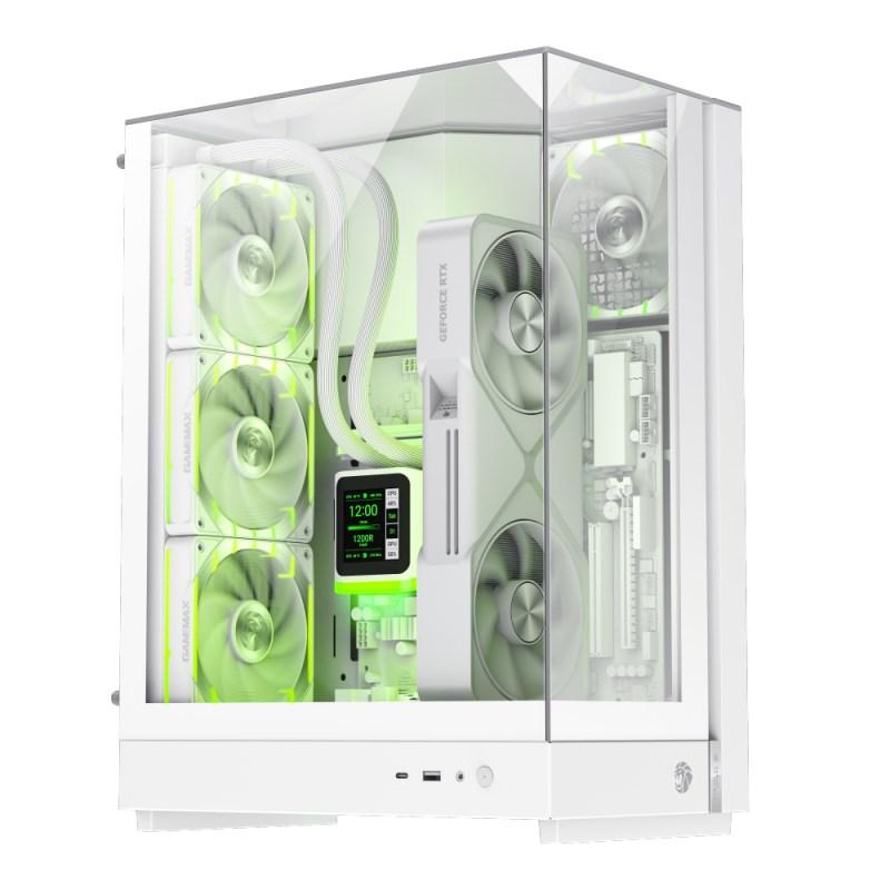 GameMax T20 WH hvidt midi tower PC-kabinet billede