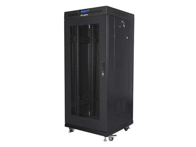 Lanberg FF01-6627-23BL 27U fritstående rackskab 19" sort billede