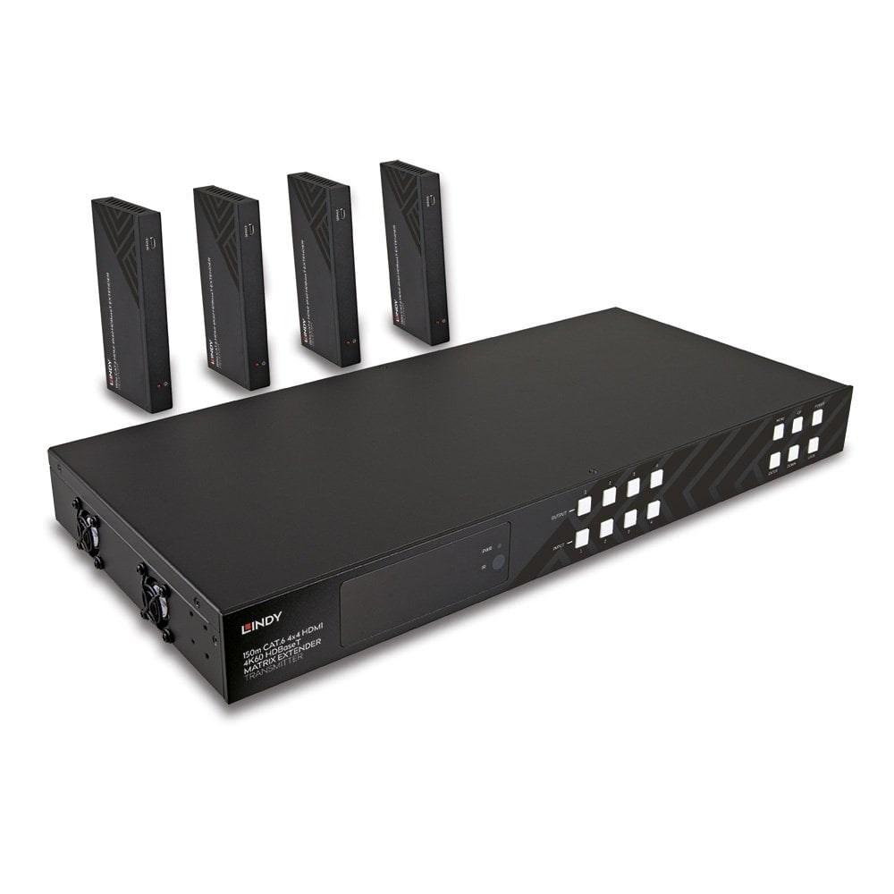 Lindy 150 m Cat.6 4x4 HDMI 4K60 HDBaseT matrix-extender