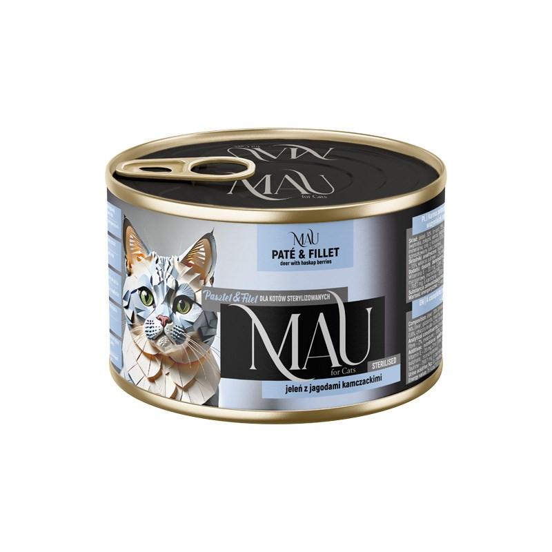 Dolina Noteci MAU Paté & Filet steriliseret hjort med haskapbær vådfoder til kat 185 g