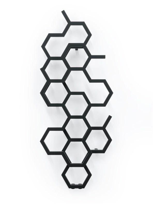 Hexagon konvektionsradiator HEXWGLHX122048 sort