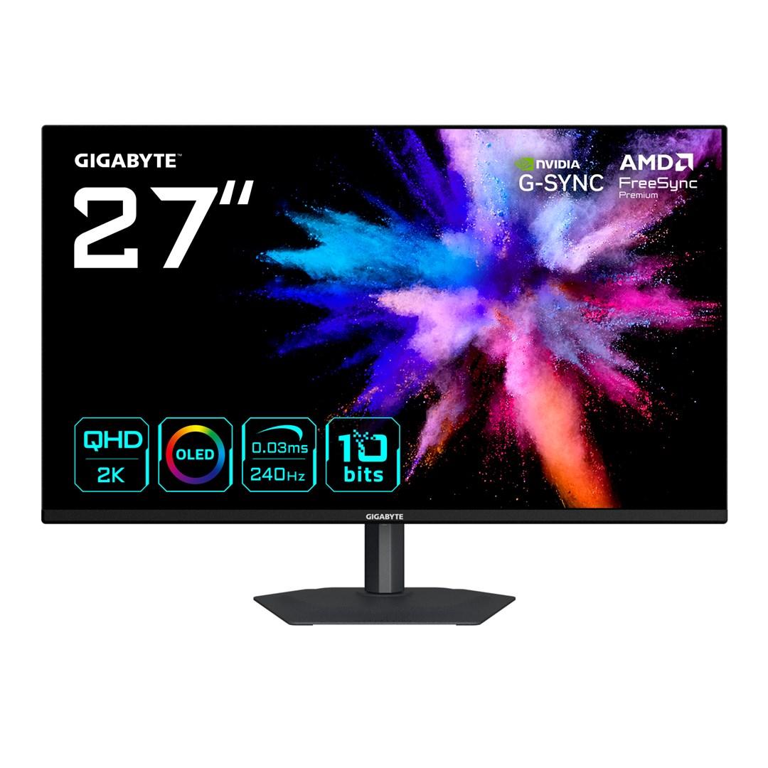 Gigabyte GO27Q24A 27" QD-OLED gaming skærm QHD 240 Hz billede