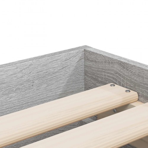 Sengestel med opbevaring 80 x 200 cm i betongrå