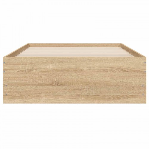 Sengestel med opbevaring 80 x 200 cm i Sonoma-eg