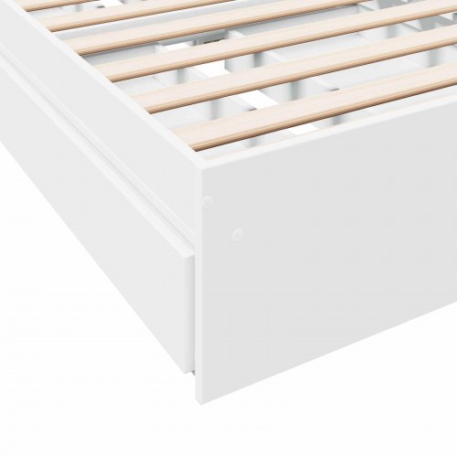 Sengestel med opbevaring 80 x 200 cm - hvid