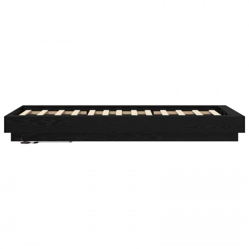 Sengeramme med LED 80 x 200 cm - sort eg