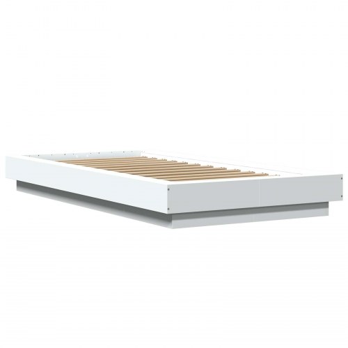 Sengeramme med LED 80 x 200 cm - hvid