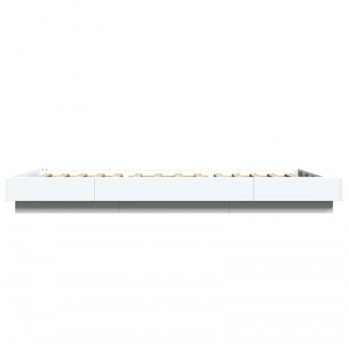 Sengeramme med LED 80 x 200 cm - hvid