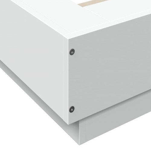 Sengeramme med LED 80 x 200 cm - hvid