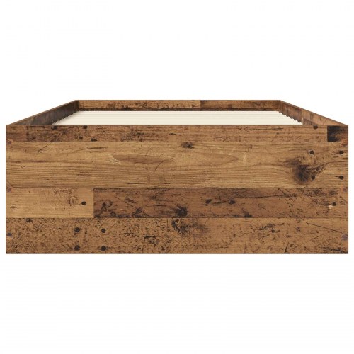 Gulvsengramme 80 x 200 cm - gammelt træ