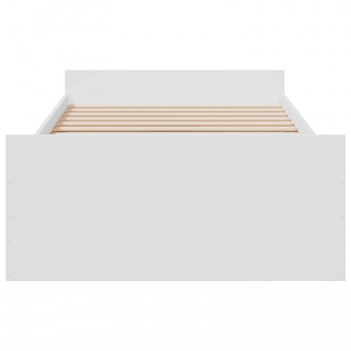 Sengestel med opbevaring 80 x 200 cm - hvid