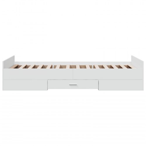 Sengestel med opbevaring 80 x 200 cm - hvid