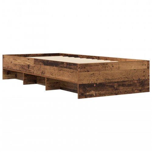 Sengestel med hylde 80 x 200 cm - gammelt træ
