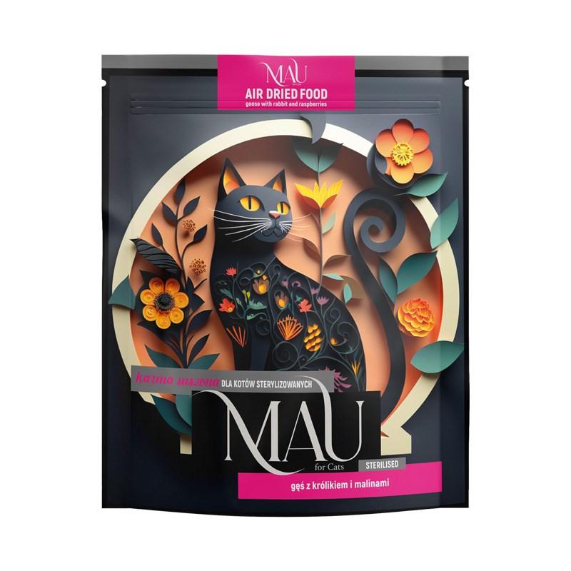 MAU Air Dried steriliseret kattemad med gås, kanin og hindbær 700 g