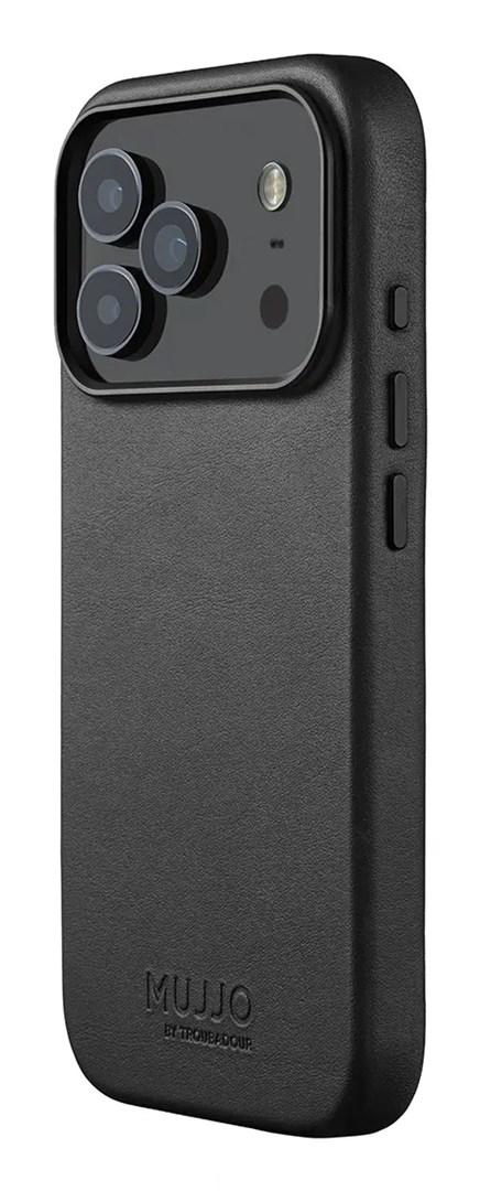 Mujjo lædercover til Apple mobil 6,3" med MagSafe - sort billede
