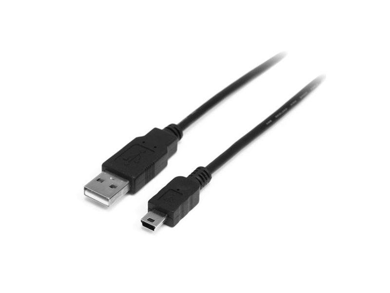 StarTech.com Mini USB 2.0-kabel USB-A til Mini-USB B 1 m sort billede