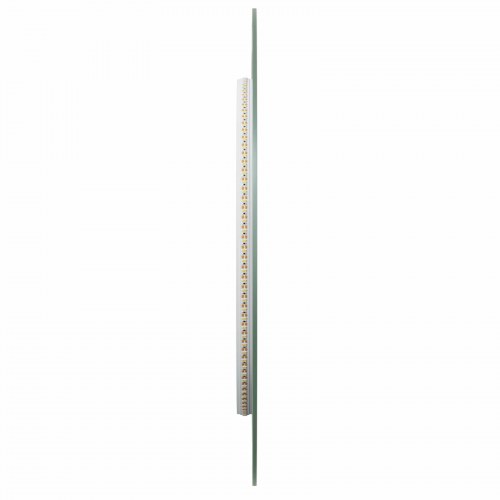 LED badeværelsesspejl transparent 100 x 45 cm i hærdet glas